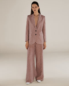 CANNES | Blazer Estructurado de Ajuste Relajado con Bronce Metálico