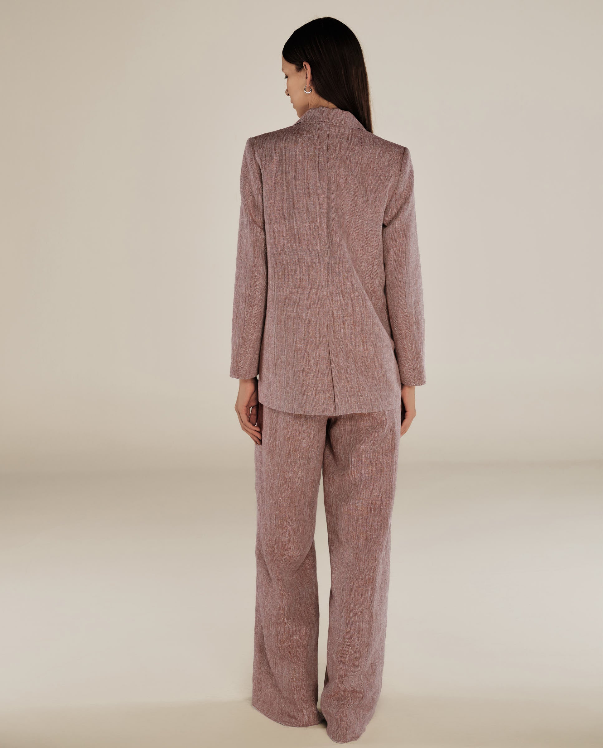 CANNES | Blazer Estructurado de Ajuste Relajado con Bronce Metálico